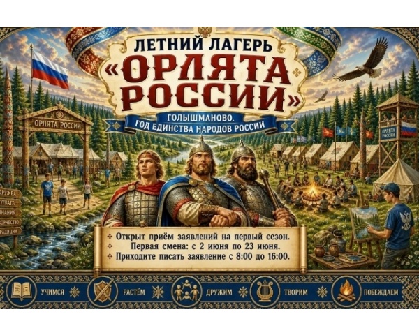 Увлекательные летние каникулы в лагере «Орлята России»!